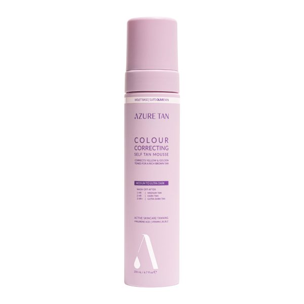 AZURE TAN Colour Correcting Self Tan Mousse - Violet Medium/Ultra Dark