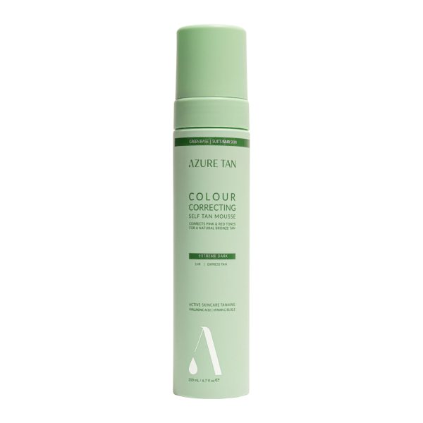 AZURE TAN Colour Correcting Self Tan Mousse - Green Extreme Dark